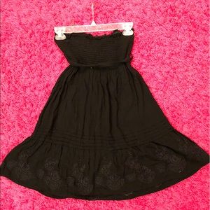 3/$20 Black Cotton Strapless Beach Dress